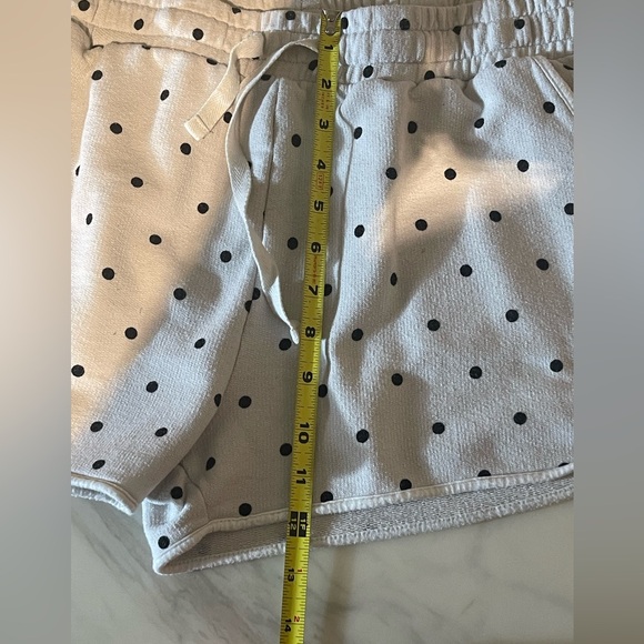 Lovestitch Polka Dot Hoodie & Shorts Lounge Set Women’s Large White Black - Picture 5 of 8